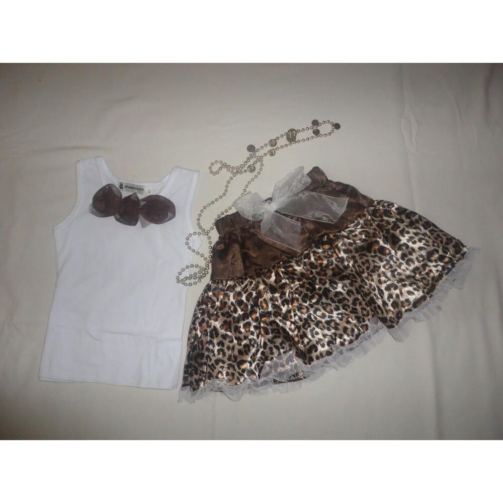 Brown Cheetah 2 pc Petti Outfit  BRCH3T  3T  (I) NWT Boutique
